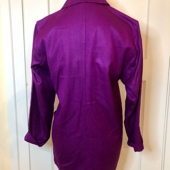 Gorgeous, pure silk, purple blazer - Picture 3 of 8